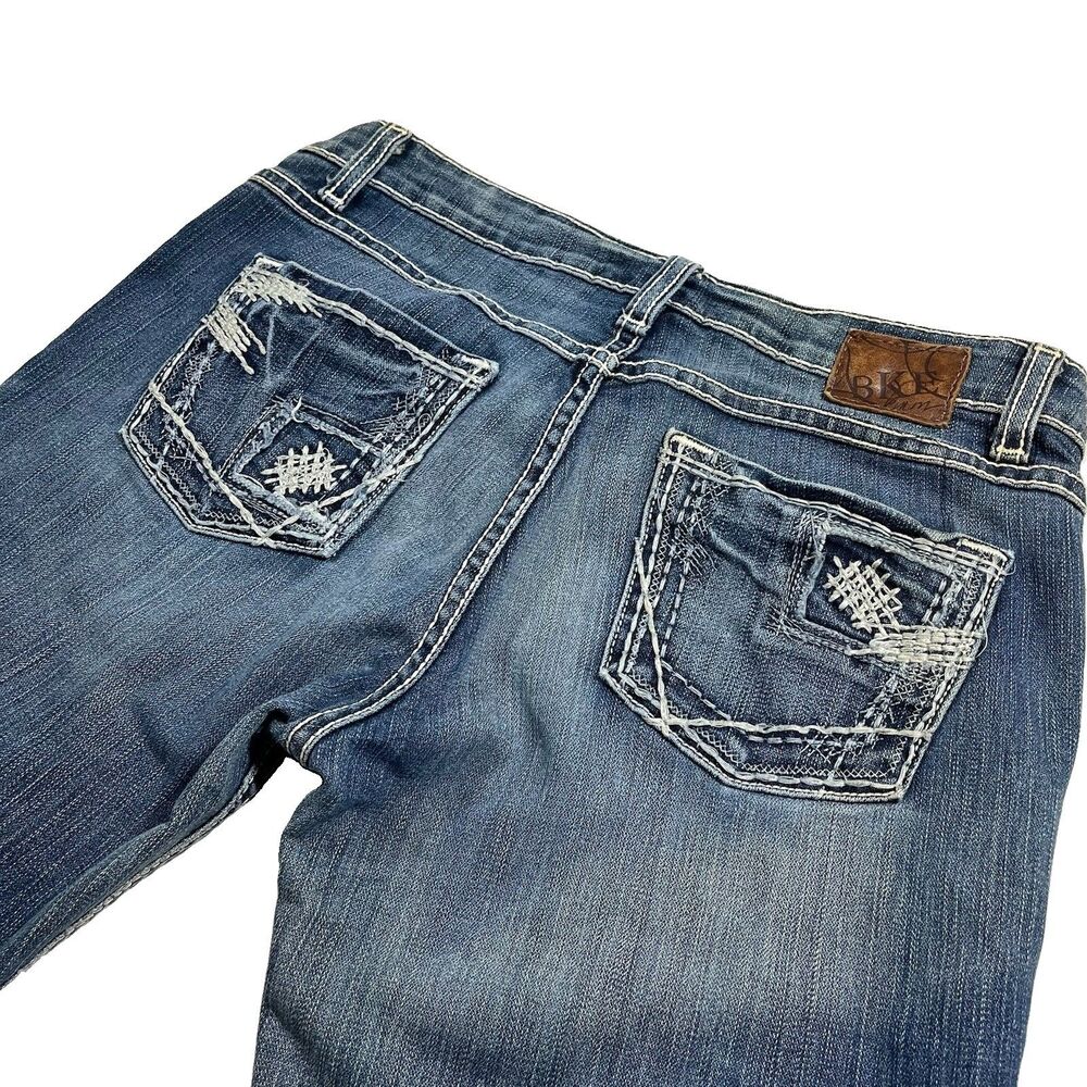 BKE Sabrina Jeans 31x31 Bootcut Flare Denim Thick Stitch Western